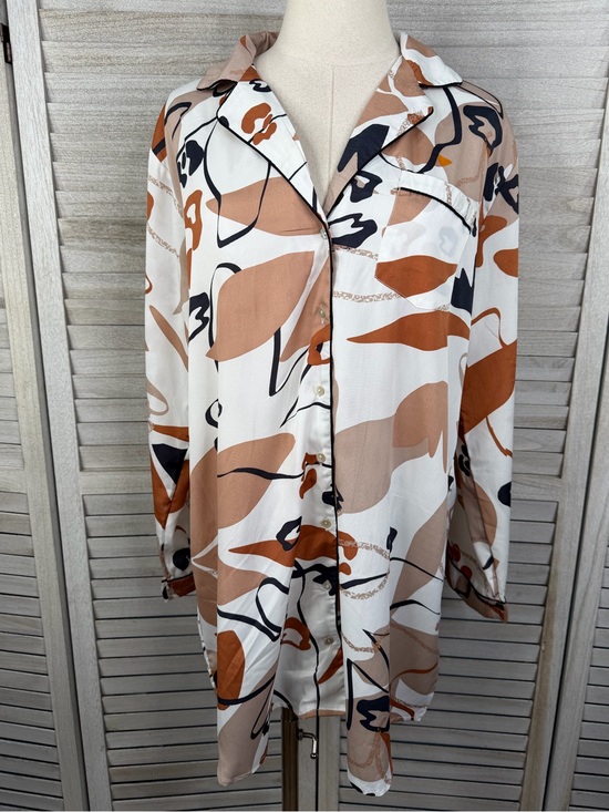 Rachel Zoe Other - RACHEL ZOE Women's Silky Tunic Length Sleep Shirt Abstract/Multi Color-Large